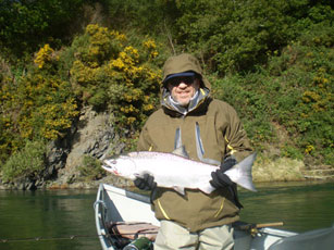 Steve fishing the Elk River